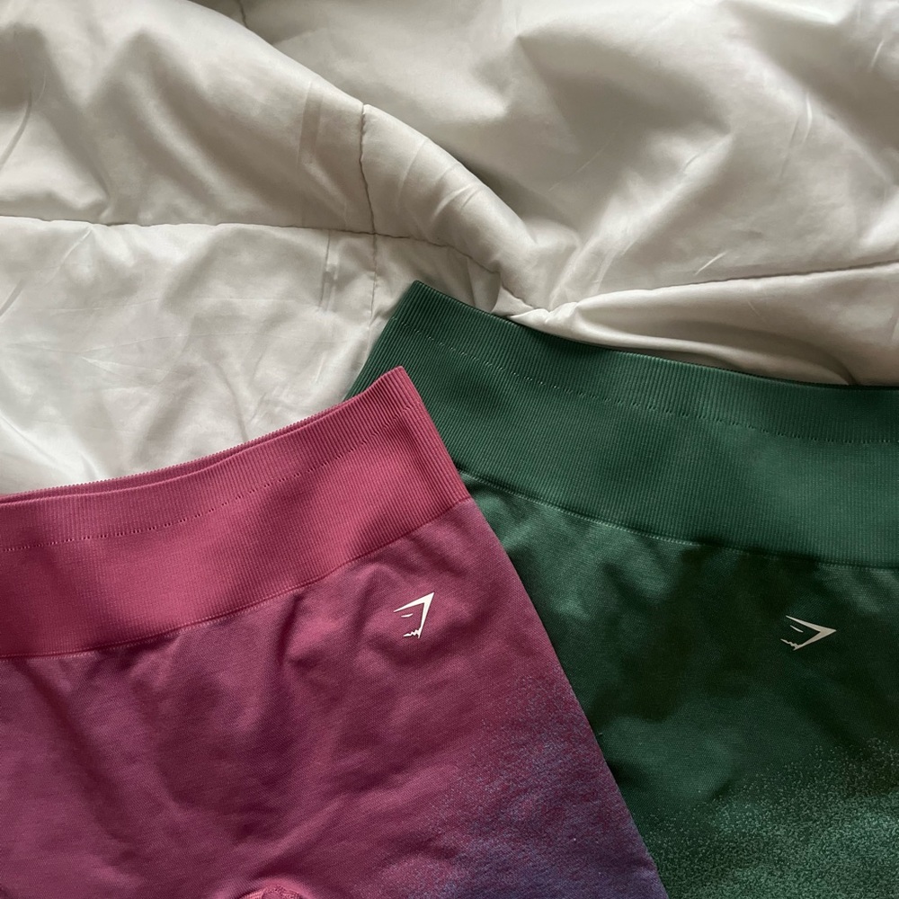 Gymshark Women Bottoms - Green and Pink size M